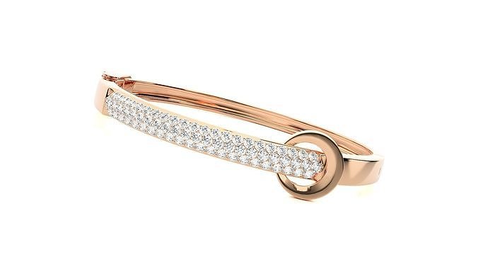 diamante testa alto gioielleria braccialetto 3dm stl esegue rendering catena pesante unisex stampabile gioiello nozze lusso braccialetti cubano italiano 3D print model - Mito3D