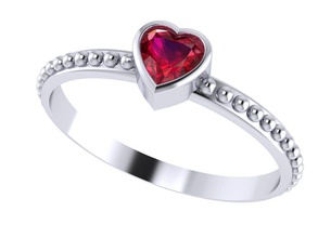 diamante corazón anillo 3djoyeria canalla elegante compromiso Moda joya oro joyería joyeria cera precioso versión impresa plata Boda lujo regalo molienda anillos 3d print model - Mito3D