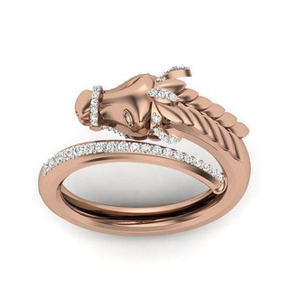 diamante cavallo viso squillare 3dm render dettagli anelli nozze Fidanzamento gioiello gioielleria stampabile oro argento platino lusso prezioso 3d print model - Mito3D