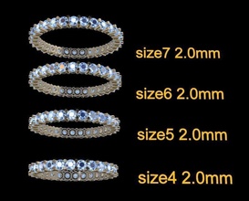 diamante infinito nozze gruppo musicale moda mescolare taglia 4 5 6 7 gioielleria squillare impegnato Fidanzamento 3d print model - Mito3D