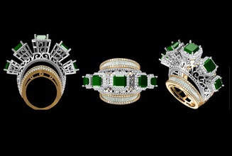 diamond jewellry jewellery ring gem brilliant jewelry rings 3d print model - Mito3D