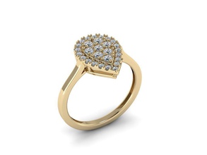 diamond jewelry ring elegan platinum engagement elegant gem luxury precious gold marriage wedding shining silver printable jewel rings 3d print model - Mito3D