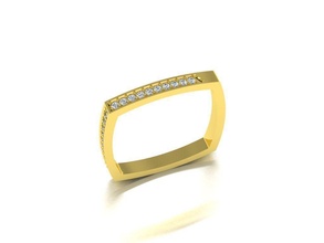 elmas takı yüzük mücevher altın 3dprint moda kuyumcu yazdırılabilir euro boyutu güzellik parlıyor lüks modern tasarım yüzükler 3d print model - Mito3D