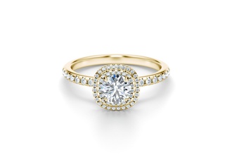 diamant bijoux bague or platine engagement luxe brillant illustration mariage gemme rétro argent scientifique chimie anneaux 3d print model - Mito3D
