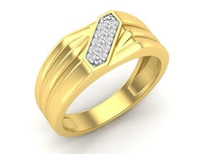 diamant bijoux bague homme imprimable or engagement mariage bijou brillant mode beauté vêtements blanc gemme argent 3d print model - Mito3D