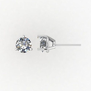 diamond jewelry stud earrings 10mm luxury cad printready castable various models 3d print model - Mito3D