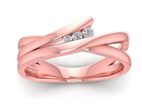 diamant damen ring 2711 schmuck mode zubehör gold frau frauen design ringe 3d print model - Mito3D