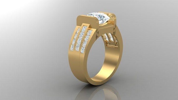 diamond man ring cad mr 103 jewelry rings jewellery engagement wedding handmade diamonds bracelet handmadejewelry jewelryaddict necklaces jewelrydesigner jewels jewelrydesign 3d print model - Mito3D