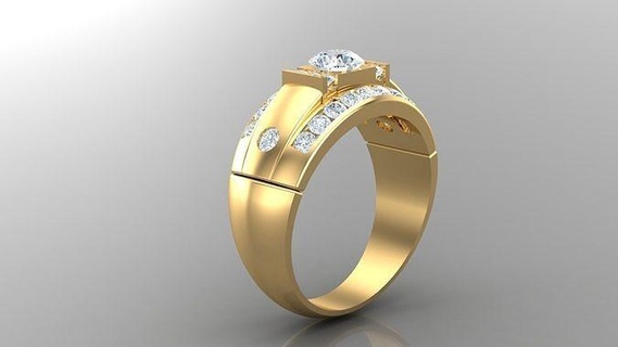 elmas adam yüzük cad 104 takı yüzükler mücevher nişan düğün el yapımı elmaslar bilezik bağımlısı kolyeler tasarımcısı mücevherler tasarımı 3d print model - Mito3D