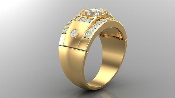 diamond man ring cad mr 106 jewelry rings jewellery engagement wedding handmade diamonds bracelet handmadejewelry jewelryaddict necklaces jewelrydesigner jewels jewelrydesign 3d print model - Mito3D