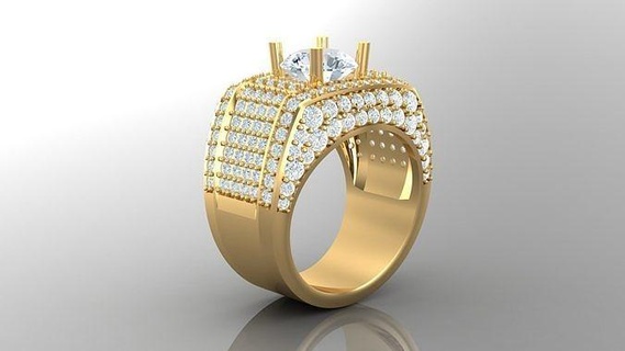 diamond man ring cad mr 113 jewelry rings jewellery engagement wedding handmade diamonds bracelet handmadejewelry jewelryaddict necklaces jewelrydesigner jewels jewelrydesign 3d print model - Mito3D
