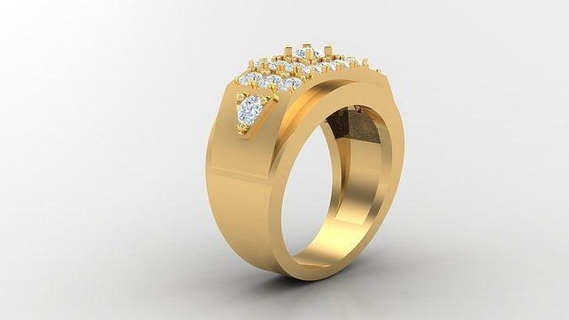 diamond man ring cad mr 119 jewelry rings jewellery engagement wedding handmade diamonds bracelet handmadejewelry jewelryaddict necklaces jewelrydesigner jewels jewelrydesign 3d print model - Mito3D