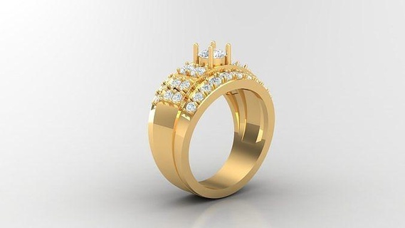 diamante hombre anillo canalla 122 joyería joya anillos compromiso Boda diseñadora joyas joyeria pulsera diseño esposas diamantes 3d print model - Mito3D