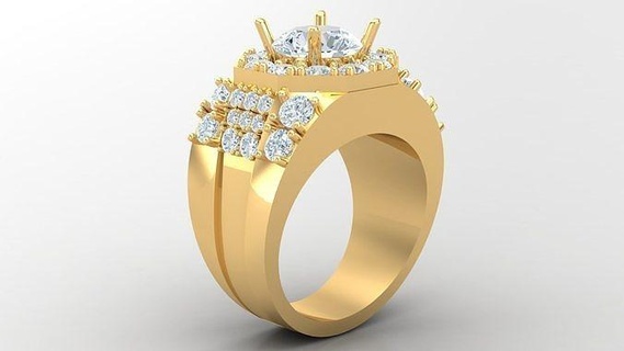 diamante hombre anillo canalla 128 joyería joya anillos compromiso Boda diseñadora joyas joyeria pulsera diseño esposas diamantes 3d print model - Mito3D