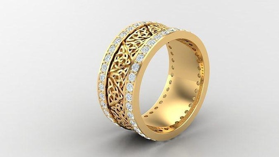 diamante hombre anillo canalla 151 joyería joya anillos compromiso Boda diseñadora joyas joyeria pulsera diseño esposas diamantes 3d print model - Mito3D