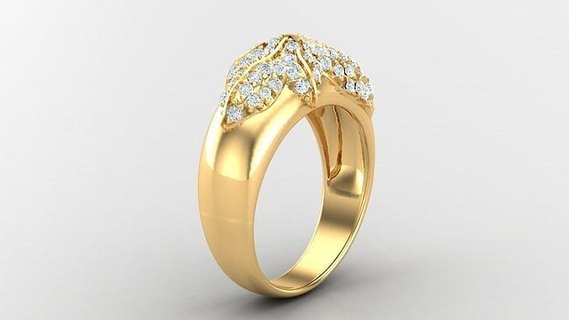 diamante hombre anillo canalla 156 joyería joya anillos compromiso Boda diseñadora joyas joyeria pulsera diseño esposas diamantes 3d print model - Mito3D