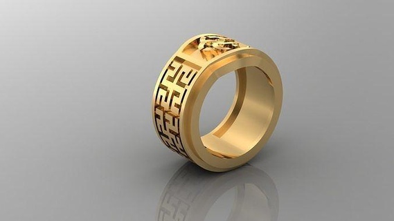 diamante hombre anillo canalla 161 joyería joya anillos compromiso Boda diseñadora joyas joyeria pulsera diseño esposas diamantes 3d print model - Mito3D