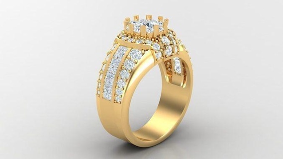 diamond man ring cad mr 17 jewelry rings jewellery engagement wedding handmade diamonds bracelet handmadejewelry jewelryaddict necklaces jewelrydesigner jewels jewelrydesign 3d print model - Mito3D