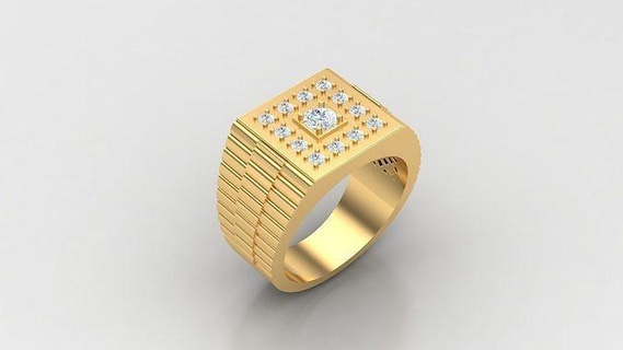diamante hombre anillo canalla 208 joyería joya anillos compromiso Boda diseñadora joyas joyeria pulsera diseño esposas diamantes 3d print model - Mito3D