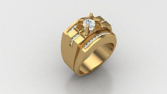 diamant homme bague goujat 226 bijoux anneaux engagement mariage créateur accro bracelet conception bracelets diamants 3d print model - Mito3D