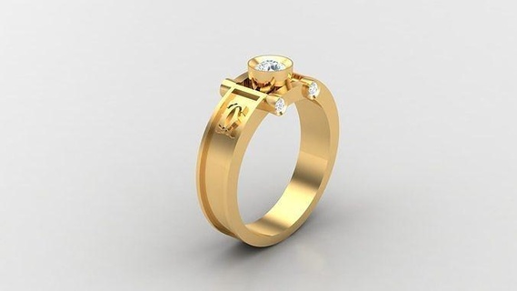 diamond man ring cad mr 235 jewelry rings jewellery engagement wedding jewelrydesigner jewelryaddict bracelet jewelrydesign jewels bracelets diamonds design 3d print model - Mito3D
