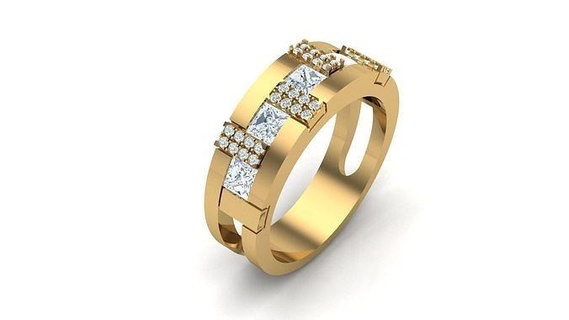 diamond man ring cad mr 250 jewelry rings jewellery engagement wedding handmade diamonds bracelet handmadejewelry jewelryaddict necklaces jewelrydesigner jewels jewelrydesign 3d print model - Mito3D