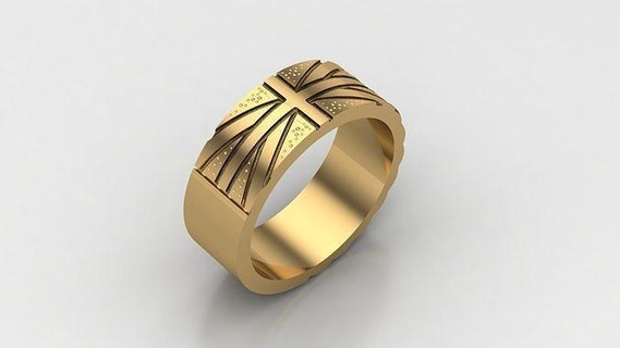 diamante hombre anillo canalla 282 joyería joya anillos compromiso Boda mano diamantes pulsera hecha joyeria collares diseñadora joyas diseño 3d print model - Mito3D