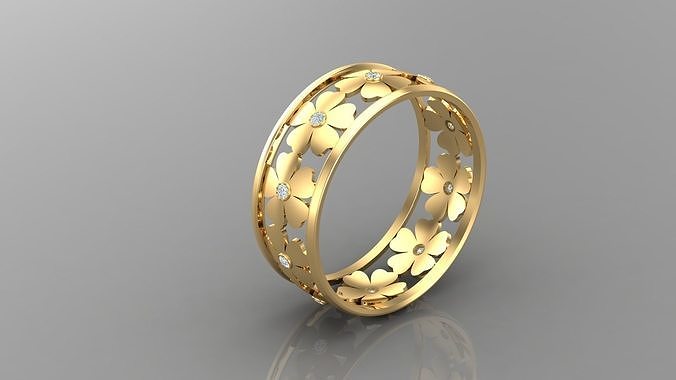 diamante hombre anillo canalla 284 joyería joya anillos compromiso Boda mano diamantes pulsera hecha joyeria collares diseñadora joyas diseño 3D print model - Mito3D