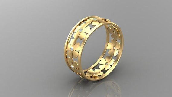 diamante hombre anillo canalla 284 joyería joya anillos compromiso Boda mano diamantes pulsera hecha joyeria collares diseñadora joyas diseño 3d print model - Mito3D