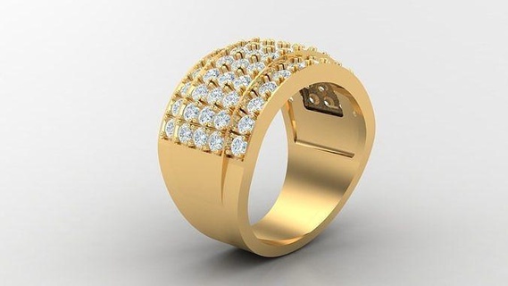 diamond man ring cad mr 28 jewelry rings jewellery engagement wedding handmade diamonds bracelet handmadejewelry jewelryaddict necklaces jewelrydesigner jewels jewelrydesign 3d print model - Mito3D