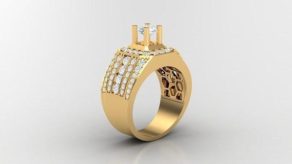 Diamant Ring cad 294 Schmuck Ringe Engagement Hochzeit Schmuckdesigner Schmucksüchtiger Armband Schmuckdesign Juwelen Armbänder Diamanten Design 3d print model - Mito3D