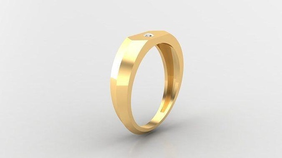diamante hombre anillo canalla 298 joyería joya anillos compromiso Boda mano diamantes pulsera hecha joyeria collares diseñadora joyas diseño 3d print model - Mito3D