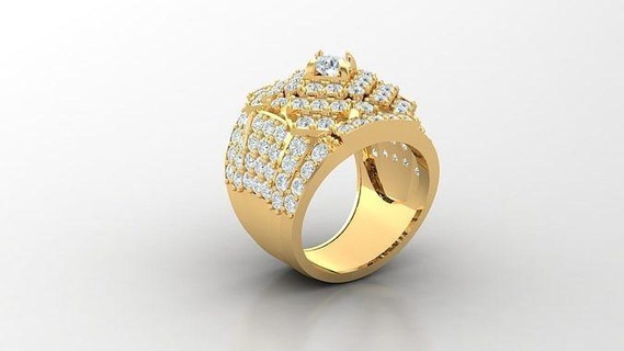 diamond man ring cad mr 319 jewelry rings jewellery engagement wedding jewelrydesigner jewelryaddict bracelet jewelrydesign jewels bracelets diamonds design 3d print model - Mito3D