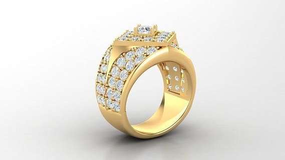 diamond man ring cad mr 322 jewelry rings jewellery engagement wedding jewelrydesigner jewelryaddict bracelet jewelrydesign jewels bracelets diamonds design 3d print model - Mito3D