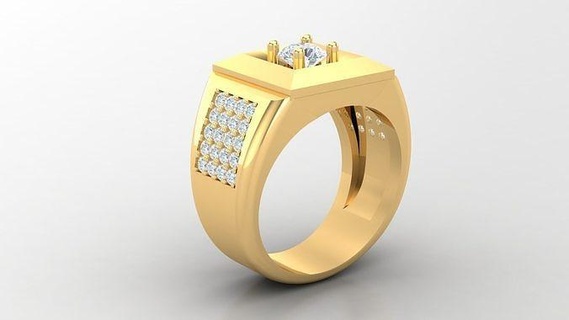 diamante hombre anillo canalla 325 joyería joya anillos compromiso Boda diseñadora joyas joyeria pulsera diseño esposas diamantes 3d print model - Mito3D