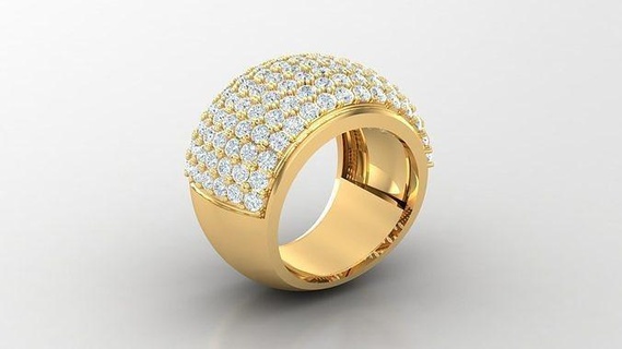 diamante hombre anillo canalla 327 joyería joya anillos compromiso Boda diseñadora joyas joyeria pulsera diseño esposas diamantes 3d print model - Mito3D