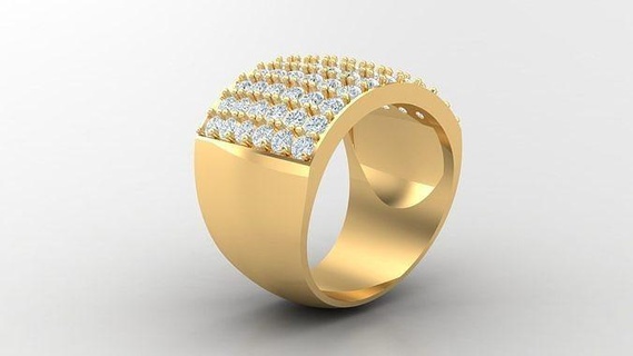 diamond man ring cad mr 32 jewelry rings jewellery engagement wedding jewelrydesigner jewelryaddict bracelet jewelrydesign jewels bracelets diamonds design 3d print model - Mito3D