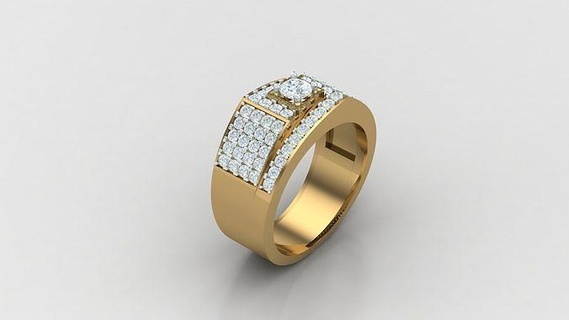 diamant homme bague goujat 335 bijoux anneaux engagement mariage main diamants bracelet faits accro colliers créateur conception 3d print model - Mito3D