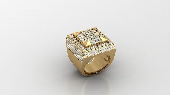 diamante homem anel cafajeste 339 joalheria argolas jóias noivado Casamento feito mão diamantes pulseira joias feitas viciado colares Designer design 3d print model - Mito3D