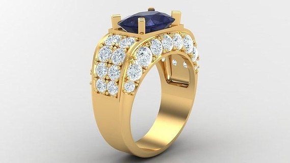 diamond man ring cad mr 36 jewelry rings jewellery engagement wedding jewelrydesigner jewelryaddict bracelet jewelrydesign jewels bracelets diamonds design 3d print model - Mito3D