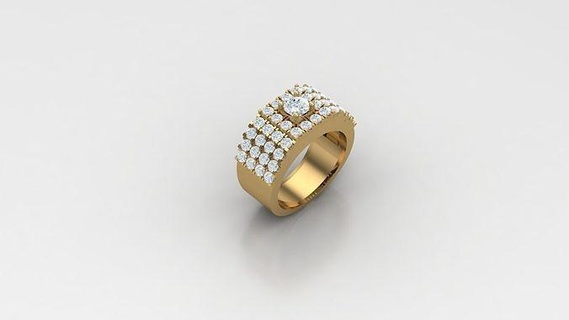 diamante hombre anillo canalla 370 joyería joya anillos compromiso Boda diseñadora joyas joyeria pulsera diseño esposas diamantes 3d print model - Mito3D