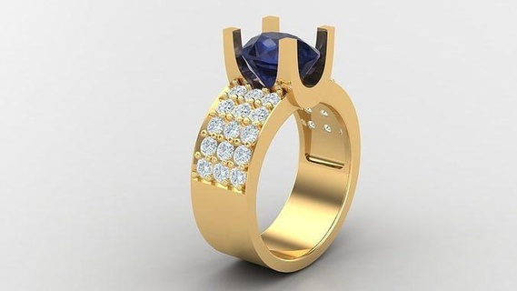 diamant homme bague goujat 39 bijoux anneaux engagement mariage créateur accro bracelet conception bracelets diamants 3d print model - Mito3D