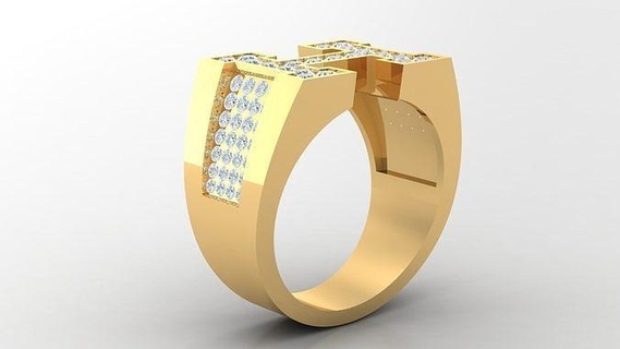 diamante homem anel cafajeste 45 joalheria argolas jóias noivado Casamento Designer viciado joias pulseira design pulseiras diamantes Projeto 3d print model - Mito3D