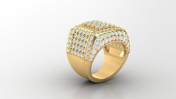 diamante homem anel cafajeste 51 joalheria argolas jóias noivado Casamento Designer viciado joias pulseira design pulseiras diamantes Projeto 3d print model - Mito3D