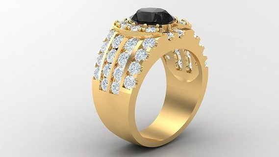 diamante homem anel cafajeste 52 joalheria argolas jóias noivado Casamento Designer viciado joias pulseira design pulseiras diamantes Projeto 3d print model - Mito3D