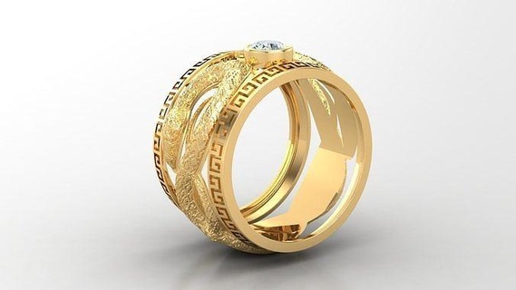 Diamant Ring cad 56 Schmuck Ringe Engagement Hochzeit 3d print model - Mito3D