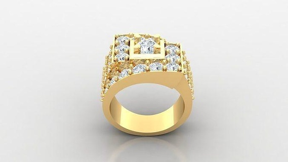 diamond man ring cad mr 63 jewelry rings jewellery engagement wedding handmade diamonds bracelet handmadejewelry jewelryaddict necklaces jewelrydesigner jewels jewelrydesign 3d print model - Mito3D
