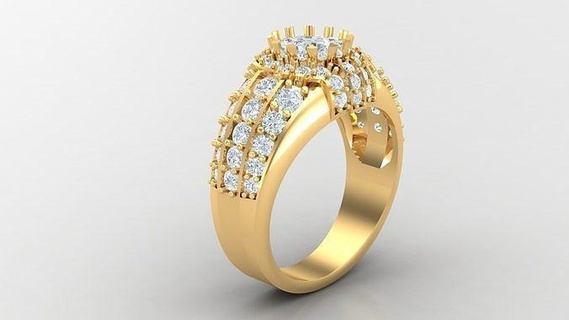 diamond man ring cad mr 64 jewelry rings jewellery engagement wedding handmade diamonds bracelet handmadejewelry jewelryaddict necklaces jewelrydesigner jewels jewelrydesign 3d print model - Mito3D