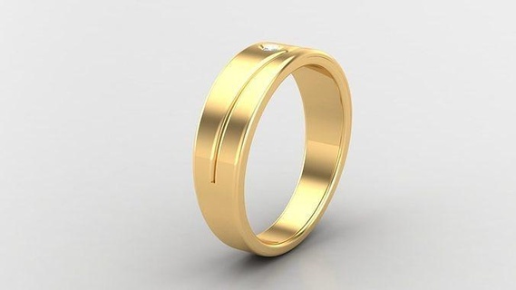diamante hombre anillo canalla 68 joyería joya anillos compromiso Boda mano diamantes pulsera hecha joyeria collares diseñadora joyas diseño 3d print model - Mito3D