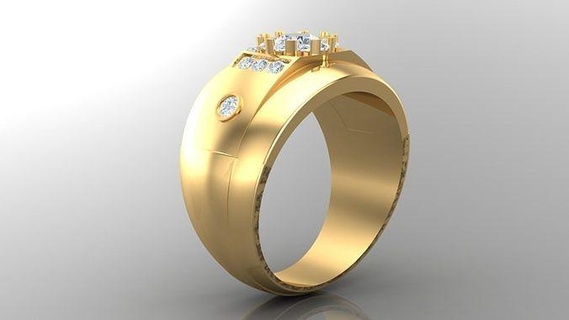 diamond man ring cad mr 98 jewelry rings jewellery engagement wedding handmade diamonds bracelet handmadejewelry jewelryaddict necklaces jewelrydesigner jewels jewelrydesign 3d print model - Mito3D